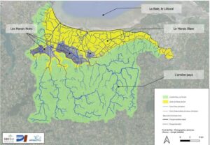 carte de l'association et du bassin versant